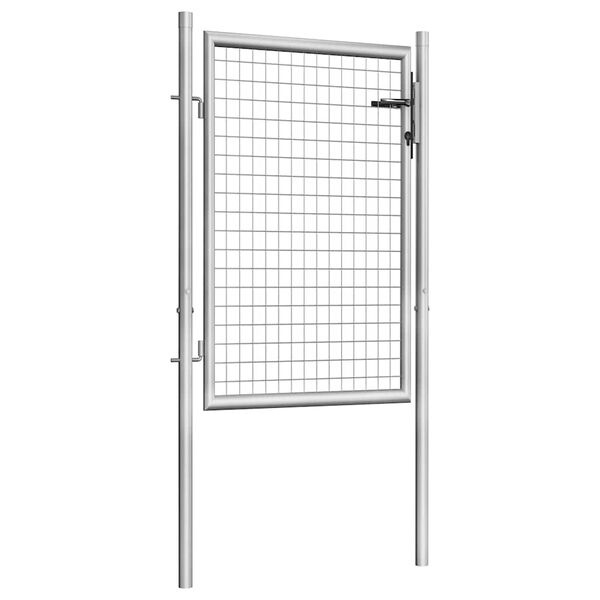 Portillon de jardin acier galvanisé 105x100cm - Jusqu'à -35% en outlet