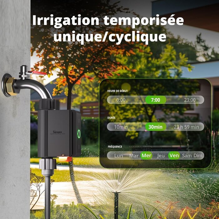 Programmateur d'arrosage intelligent Zigbee - Jusqu'à 32% de réduction