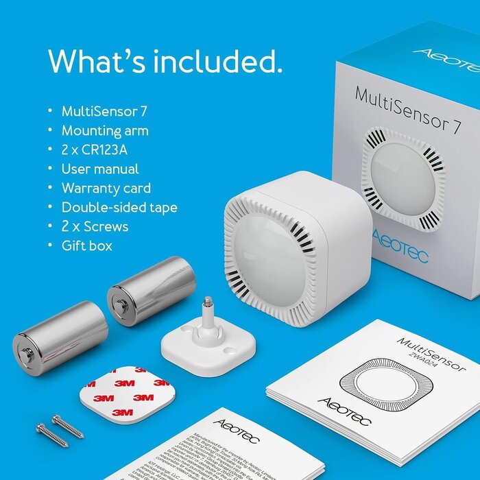 Capteur intelligent 6-en-1 Z-Wave Plus V2 - Gris - Jusqu'à 34% de remise