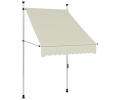 Vidaxl Store banne manuel rétractable 100 cm crème - 55% de remise