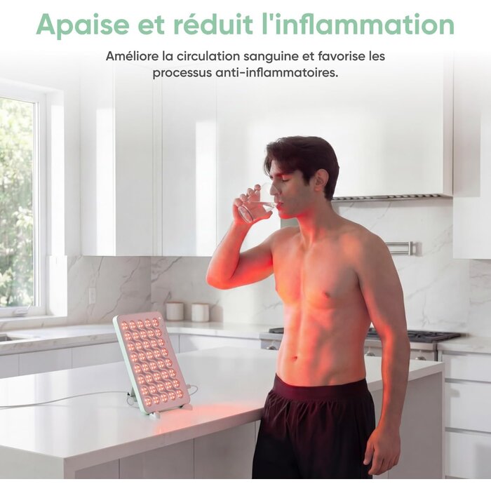 Panneau de luminothérapie 160 LED - Rouge et Infrarouge - Jusqu'à -30%