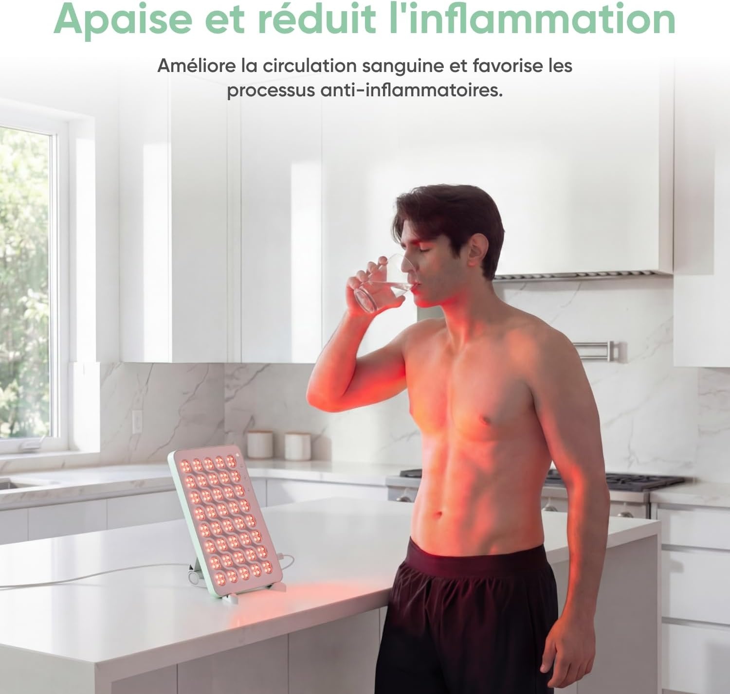 Panneau de luminothérapie 160 LED - Rouge et Infrarouge - Jusqu'à -30%