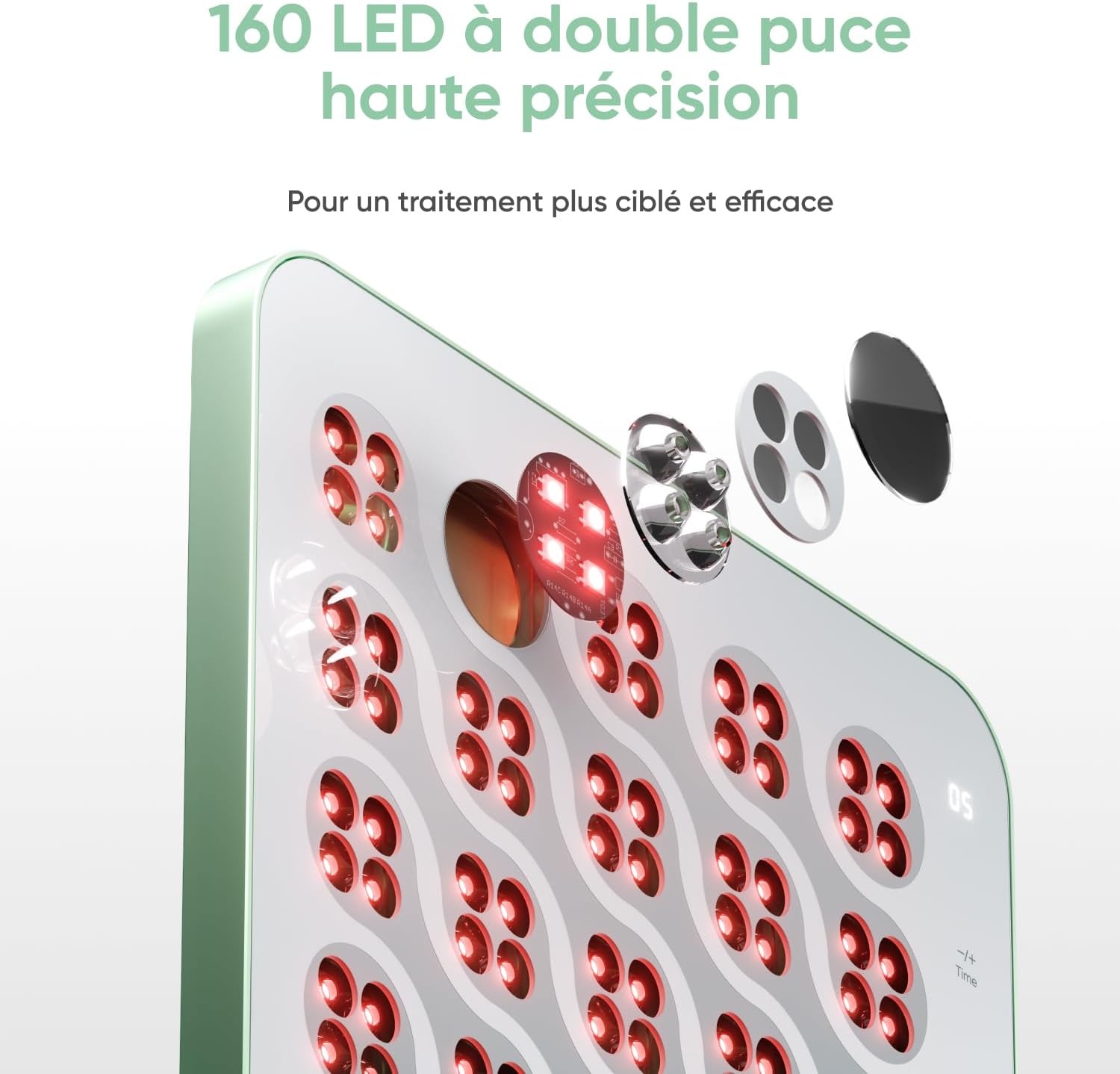 Panneau de luminothérapie 160 LED - Rouge et Infrarouge - Jusqu'à -30%