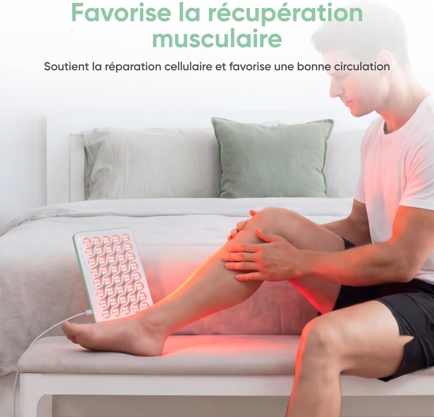 Panneau de luminothérapie 160 LED - Rouge et Infrarouge - Jusqu'à -30%