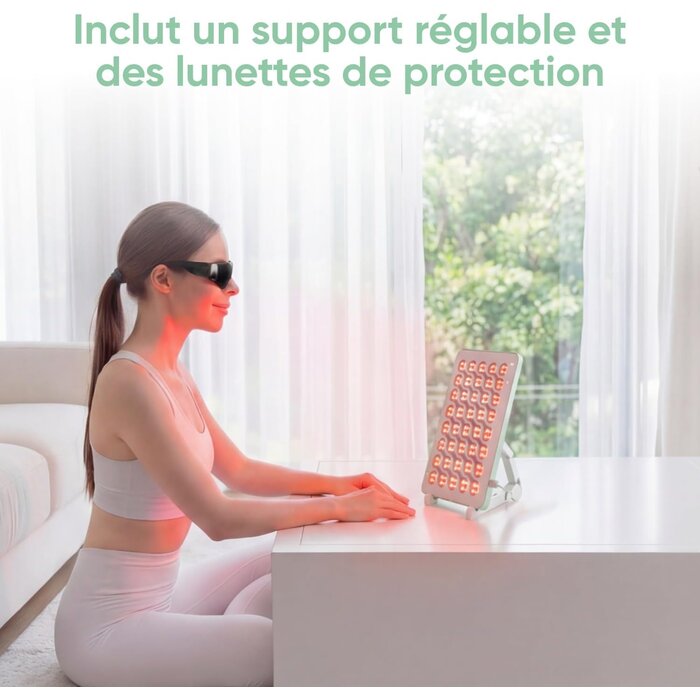 Panneau de luminothérapie 160 LED - Rouge et Infrarouge - Jusqu'à -30%