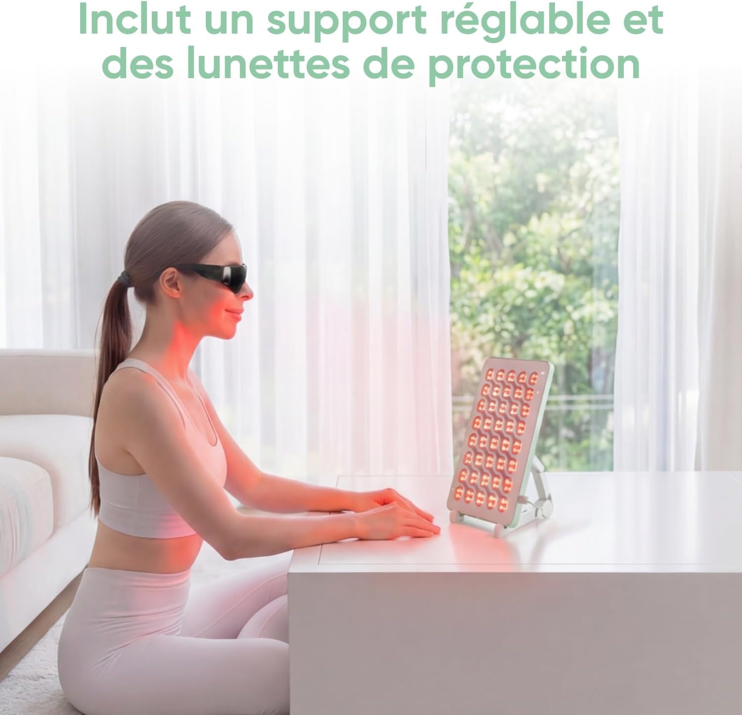 Panneau de luminothérapie 160 LED - Rouge et Infrarouge - Jusqu'à -30%