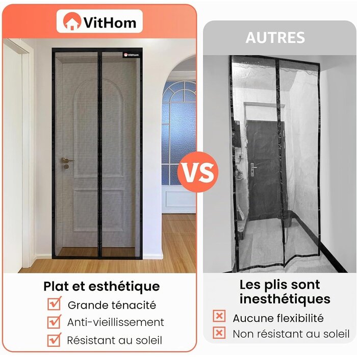 Moustiquaire magnétique 85x210cm - Fibre de verre - Jusqu'à -31% de réduction