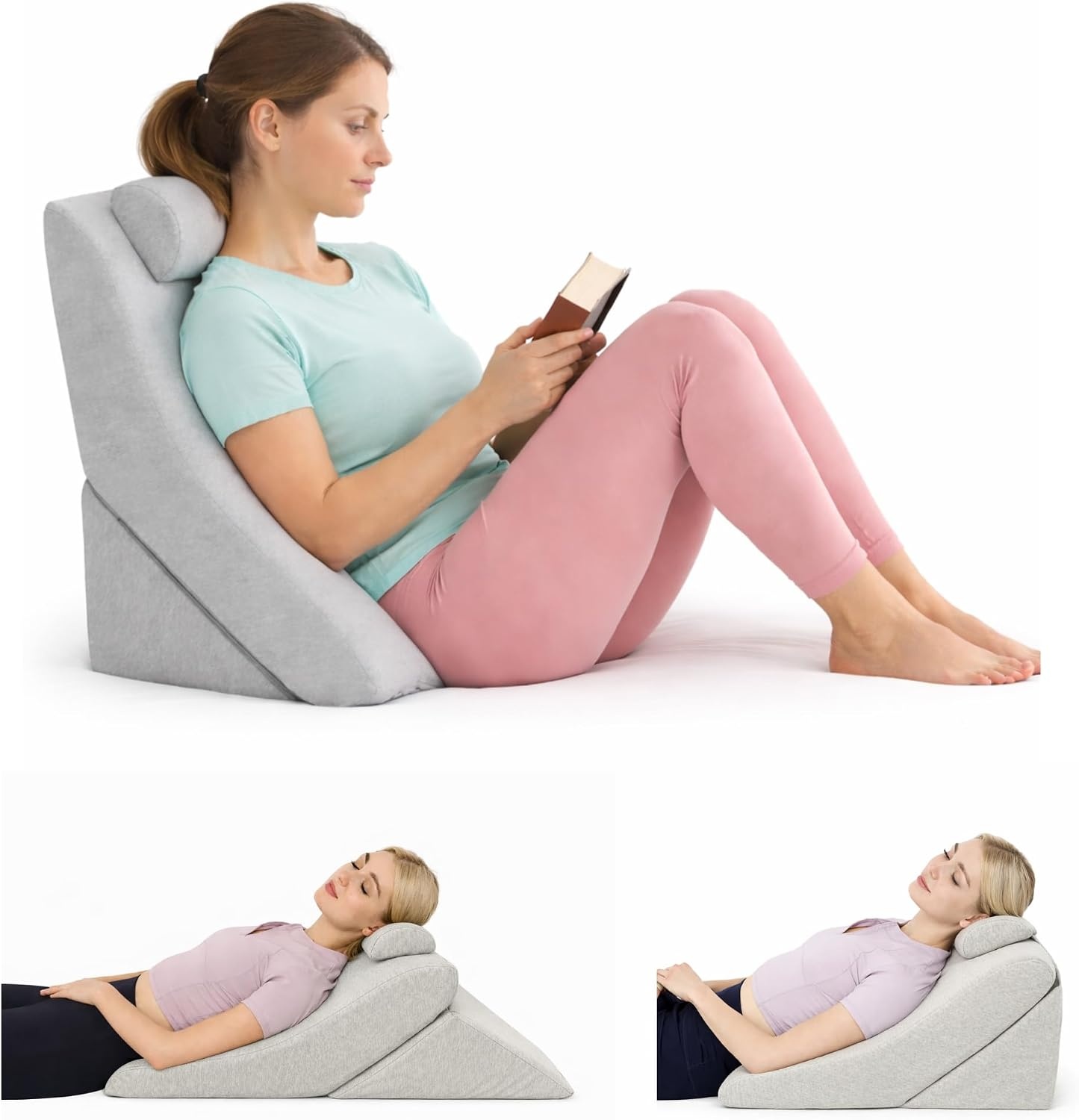 Amazon Coussin de lecture triangulaire à mémoire de forme - Jusqu'à 28% de remise