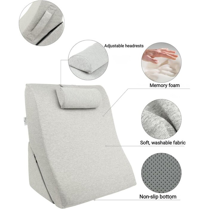 Amazon Coussin de lecture triangulaire à mémoire de forme - Jusqu'à 28% de remise
