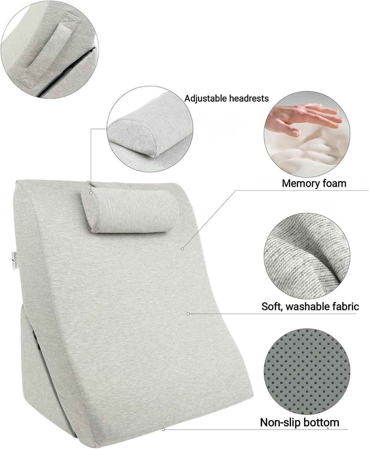 Amazon Coussin de lecture triangulaire à mémoire de forme - Jusqu'à 28% de remise