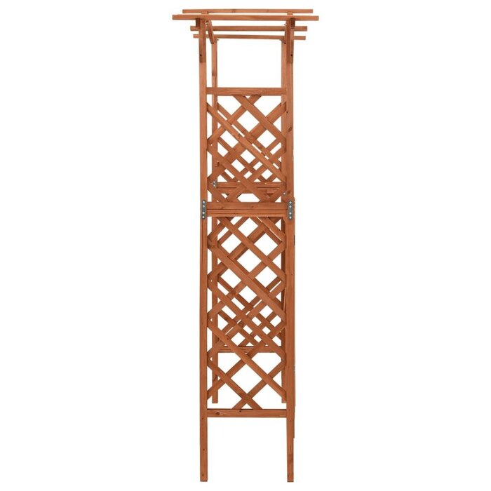 Vidaxl Pergola avec portail en bois massif 116x204 cm - Jusqu'à -35%