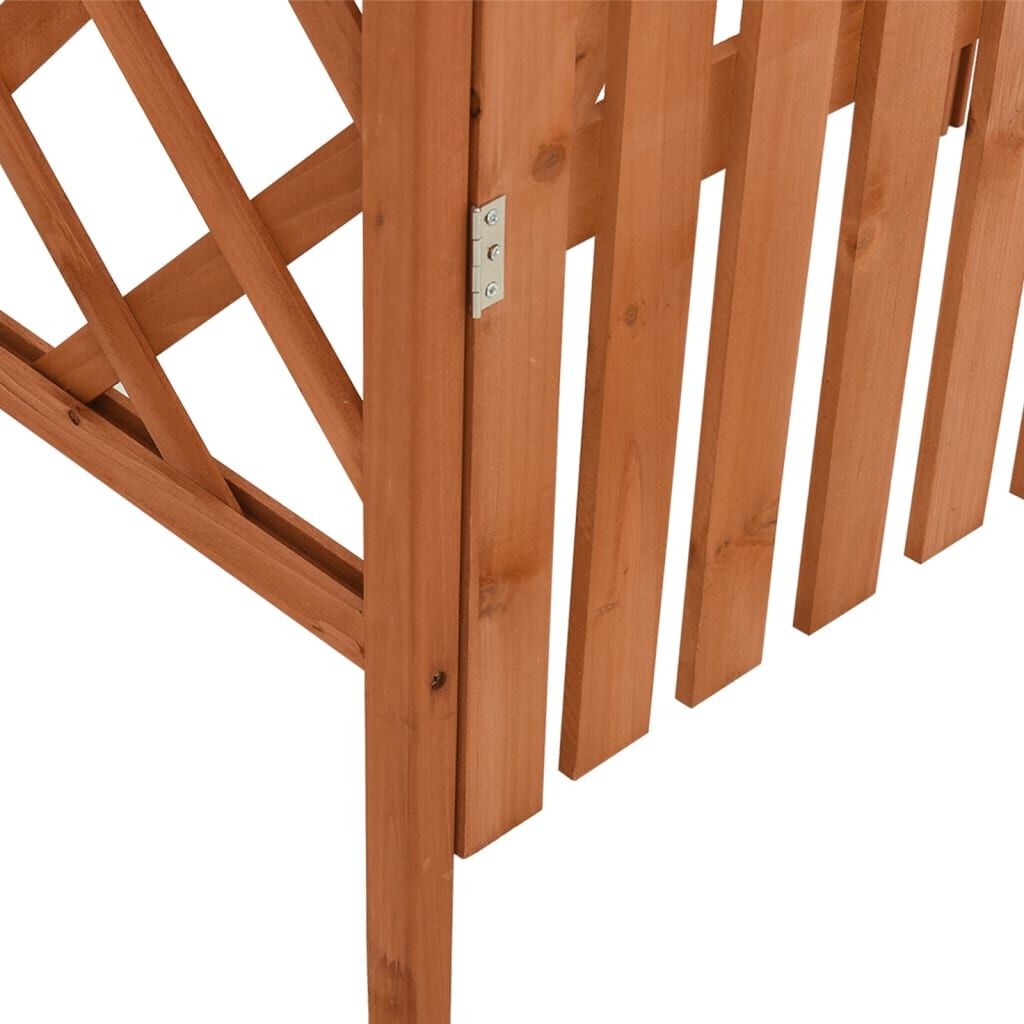 Vidaxl Pergola avec portail en bois massif 116x204 cm - Jusqu'à -35%