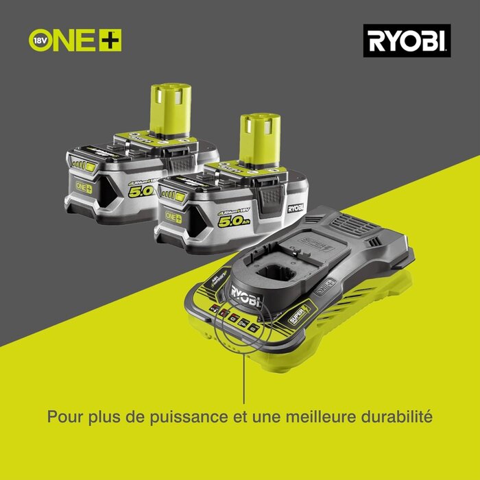 Kit 2 batteries 18V 5,0 Ah avec chargeur rapide - Jusqu'à 35% de réduction
