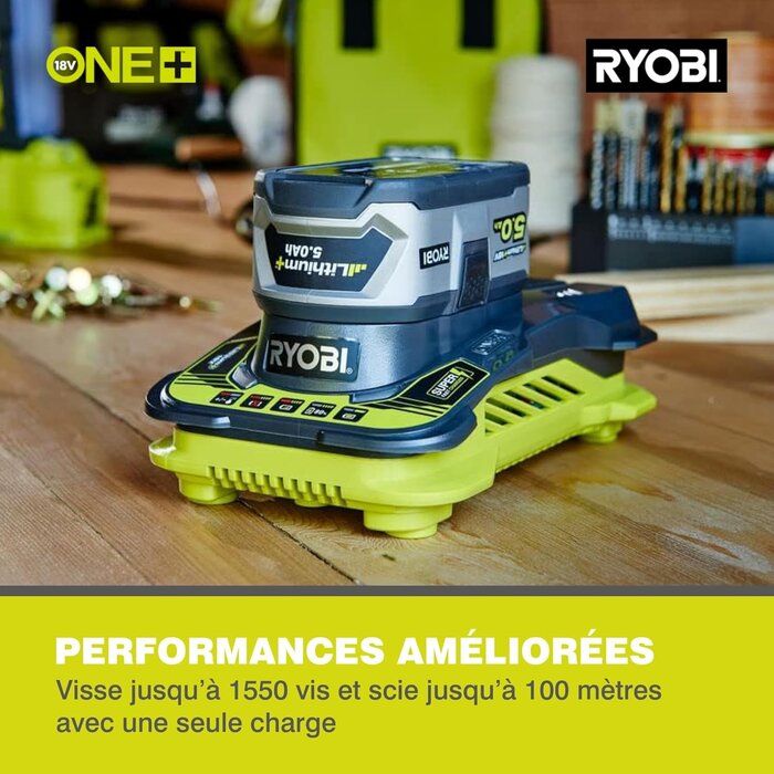 Kit 2 batteries 18V 5,0 Ah avec chargeur rapide - Jusqu'à 35% de réduction