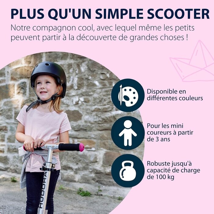 Trottinette pliable pour enfants - Aluminium - Magenta - Jusqu'à 40% de remise