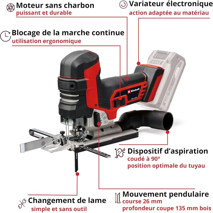 Scie sauteuse sans fil 18V - Brushless - Jusqu'à -35% sur l'outlet