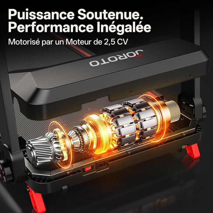 Tapis de course pliable 2,5 CV - Jusqu'à 35% de réduction