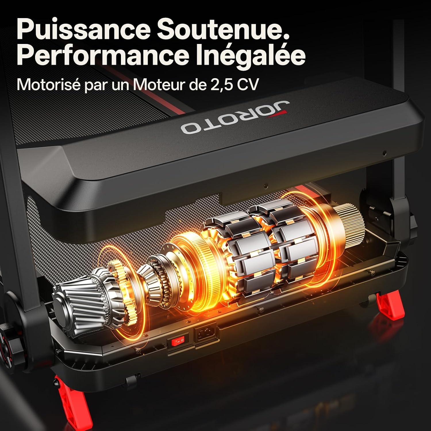 Tapis de course pliable 2,5 CV - Jusqu'à 35% de réduction