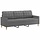 Canapé 3 places 180 cm gris foncé - Jusqu'à -33% sur l'outlet
