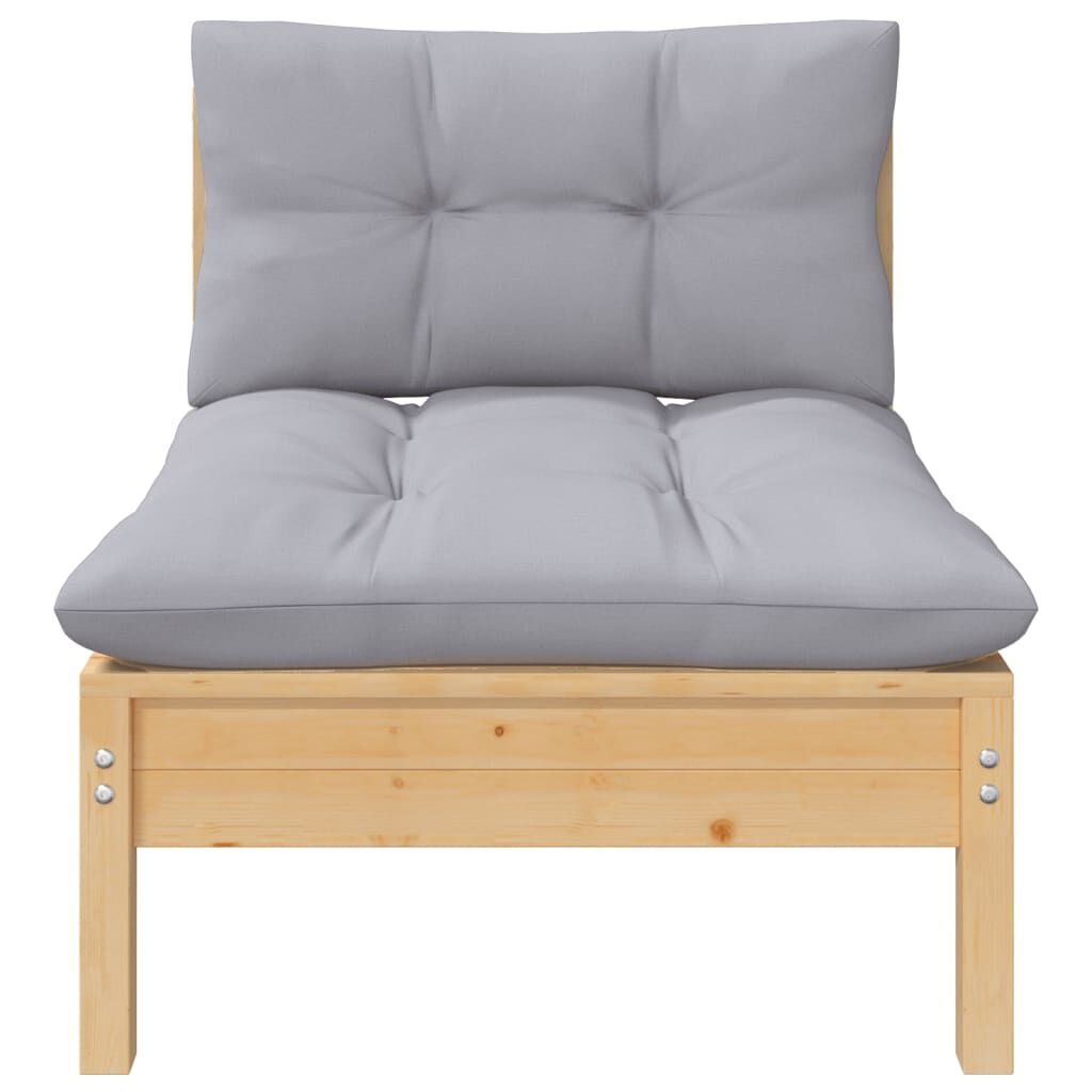 Vidaxl Salon de jardin 3 pièces en pin massif - Jusqu'à -38% sur votre terrasse