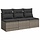 Banc de jardin 3 places avec rangement et coussins - Gris - Jusqu'à 35% de remise