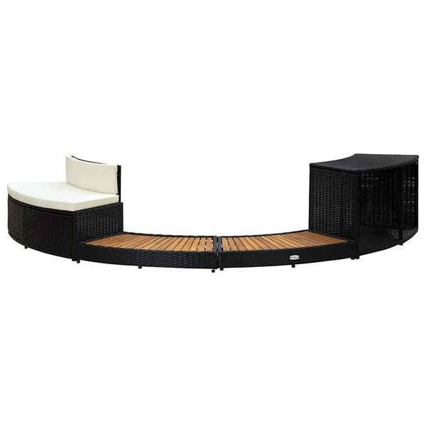 Vidaxl Entourage de spa en polyrotin et acacia - Jusqu'à -35% sur votre installation