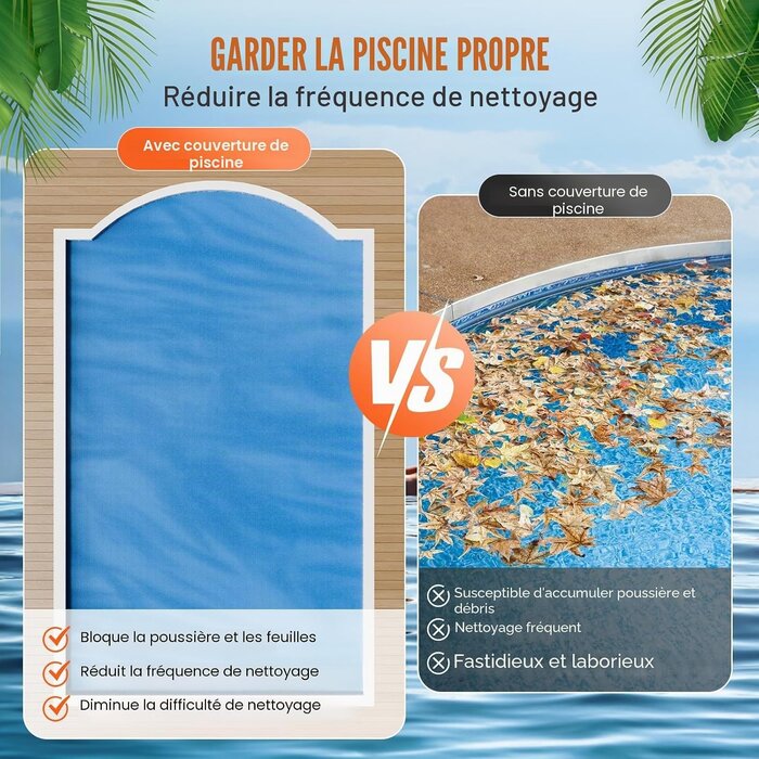 Bâche solaire pour piscine 11 x 5,49 m - Jusqu'à -35% de remise