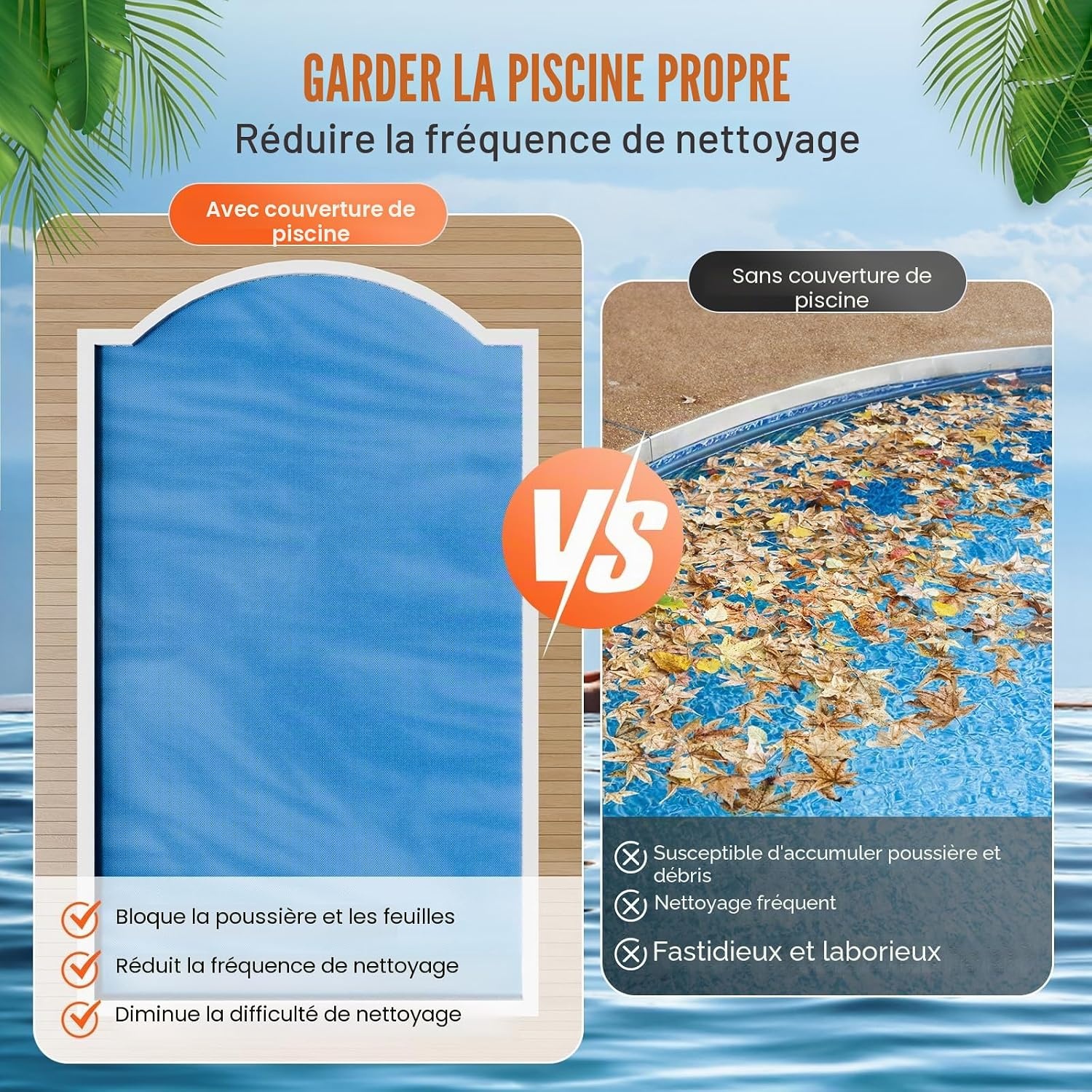 Bâche solaire pour piscine 11 x 5,49 m - Jusqu'à -35% de remise
