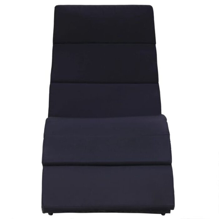 Vidaxl Bain de soleil en rotin noir avec coussin - Jusqu'à -34%