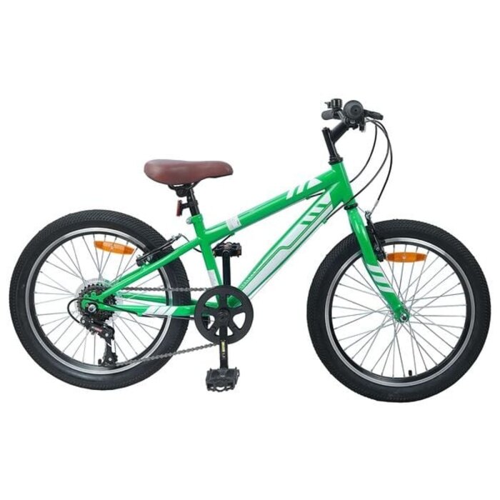 Vidaxl VTT Enfant 24 pouces 6 vitesses - Vert - Jusqu'à -35% d'économie