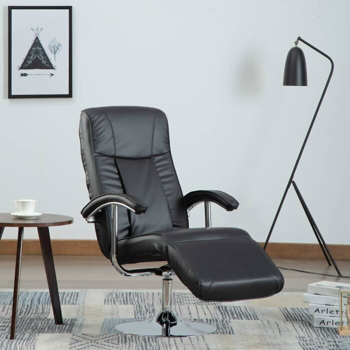 Vidaxl Fauteuil TV inclinable en similicuir noir - Jusqu'à -35% d'économie