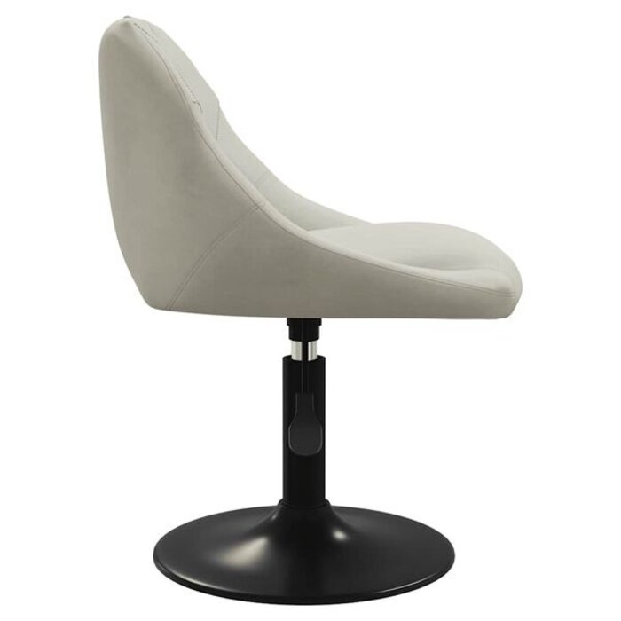 Vidaxl Chaise pivotante en velours crème - Jusqu'à 38% de remise