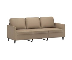 Vidaxl Canapé 3 places 180 cm cappuccino - 58% de remise