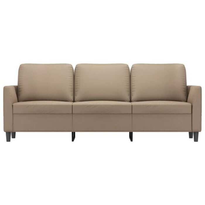 Vidaxl Canapé 3 places 180 cm cappuccino - Jusqu'à -30% de remise