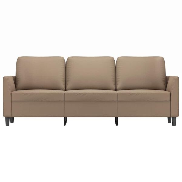 Vidaxl Canapé 3 places 180 cm cappuccino - 58% de remise