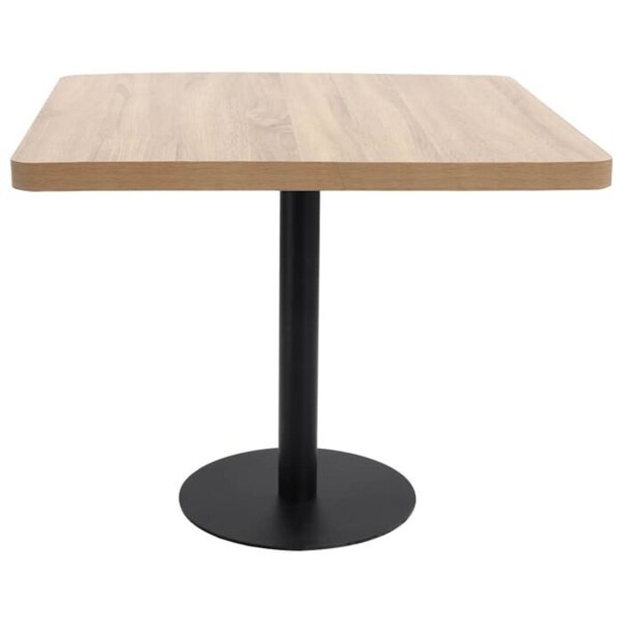 Vidaxl Table de bistro 80x80 cm bois clair - Jusqu'à 35% de remise