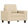 Fauteuil moderne en tissu crème - Jusqu'à 35% de remise