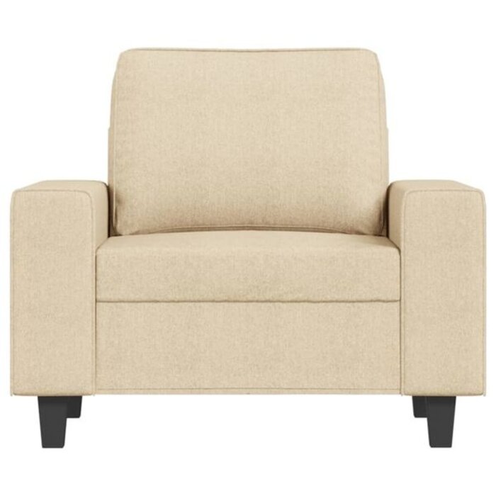 Vidaxl Fauteuil moderne en tissu crème - Jusqu'à 35% de remise