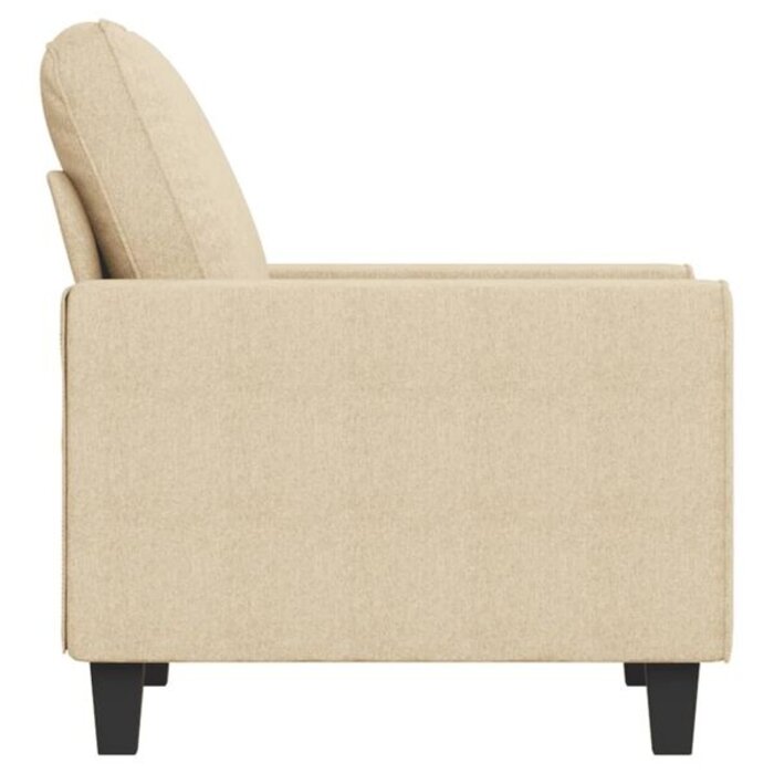 Vidaxl Fauteuil moderne en tissu crème - Jusqu'à 35% de remise