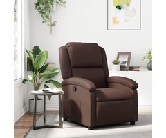 Vidaxl Fauteuil inclinable marron avec repose-pieds - 54% de remise