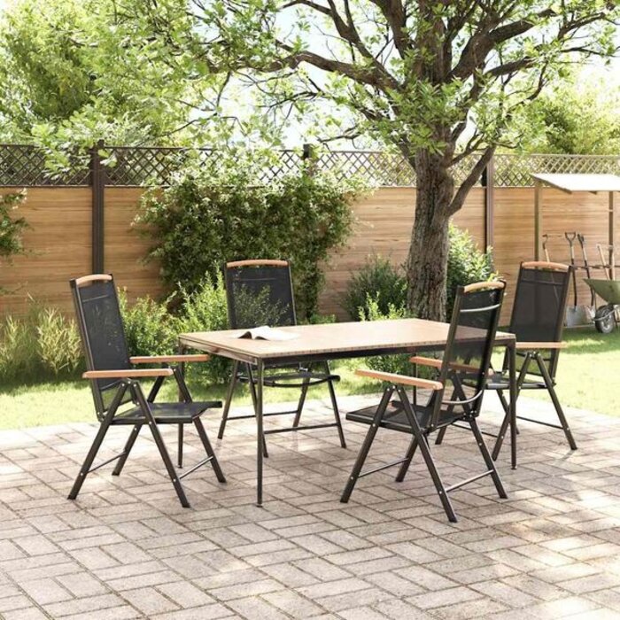 Vidaxl Lot de 4 chaises de jardin pliables en aluminium - Jusqu'à 35% de remise