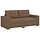 Loveseat 140 cm marron : confort moderne - jusqu'à 38% de remise