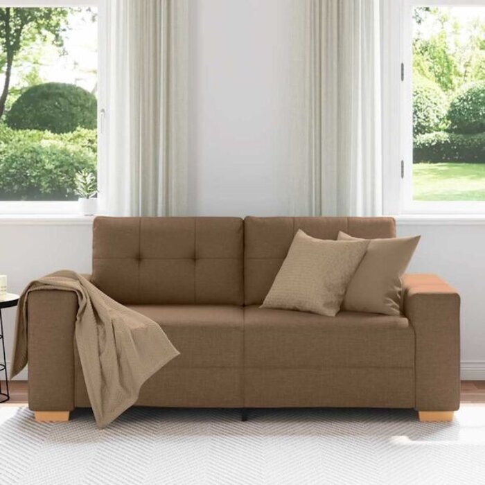 Vidaxl Loveseat 140 cm marron : confort moderne - jusqu'à 38% de remise