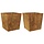 Lot de 2 jardinières en acier corten 50x50x50 cm - Jusqu'à -34%