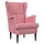 Fauteuil en velours rose contemporain - Jusqu'à -35%