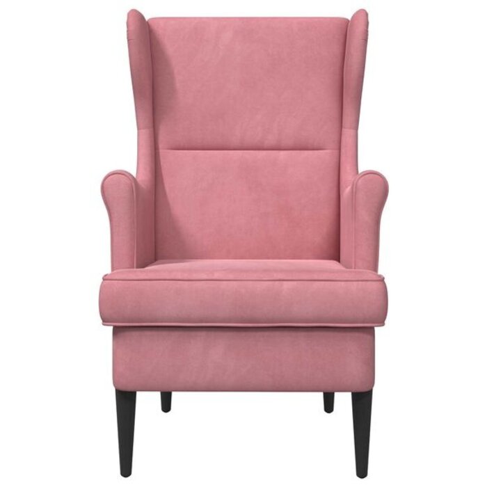 Vidaxl Fauteuil en velours rose contemporain - Jusqu'à -35%