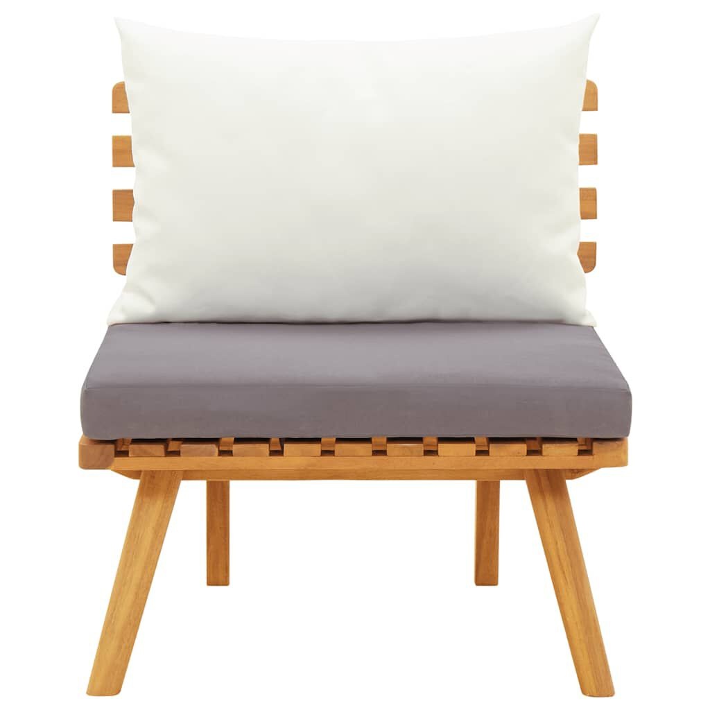 Vidaxl Fauteuil de jardin en acacia massif avec coussins - Jusqu'à 34% de remise