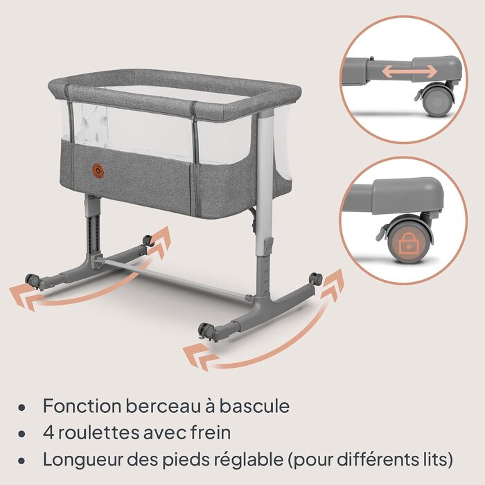 Lit cododo 3 en 1 réglable et inclinable - Jusqu'à -34% de réduction