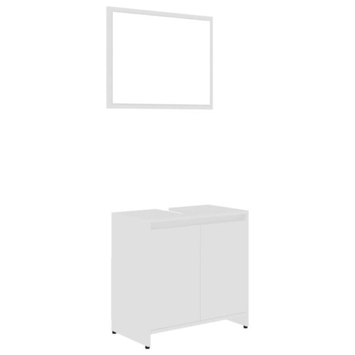 Vidaxl Ensemble meuble de salle de bain avec miroir - Jusqu'à -71% sur l'outlet