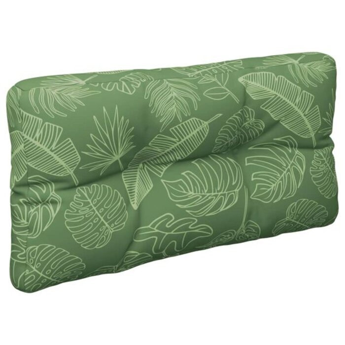 Vidaxl Lot de 2 coussins palette motif feuilles - Jusqu'à -67%